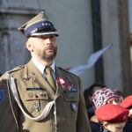 Obchody Święta Niepodległości. Na zdjęciu płk Paweł Chabielski - dowódca CPdMZ  / Marzena Mąkosa / Radio Kielce