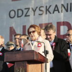 Obchody Święta Niepodległości. Przemawia Maria Zuba - poseł PiS  / Marzena Mąkosa / Radio Kielce