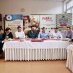 Michał Jurecki - piłkarz ręczny PGE VIVE Kielce w Zespole Szkół Przemysłu Spożywczego w Kielcach / Marzena Mąkosa / Radio Kielce