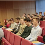 Inauguracja Akademickiego Klubu Myśli Politycznej. Spotkanie z profesorem Kazimierzem Kikiem w Centrum Przedsiębiorczości i Biznesu UJK / Marzena Mąkosa / Radio Kielce