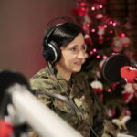 Akcja "Choinka pod choinkę 2018". Dzień pierwszy. Na zdjęciu ppor. Anna Czekaj / Marzena Mąkosa / Radio Kielce