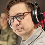 Akcja "Choinka pod choinkę 2018". Dzień pierwszy. Na zdjęciu: Stanisław Blinstrub - Radio Kielce / Marzena Mąkosa / Radio Kielce