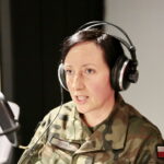 Akcja "Choinka pod choinkę 2018". Dzień pierwszy. Na zdjęciu: ppor. Anna Czekaj / Marzena Mąkosa / Radio Kielce