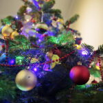 Akcja "Choinka pod choinkę 2018". Choinka Straży Pożarnej. Choinka podarowana przez Dziecięcy Zespół Pieśni i Tańca "Górne Nutki" z Górna / Marzena Mąkosa / Radio Kielce