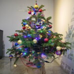 Akcja "Choinka pod choinkę 2018". Choinka Straży Pożarnej. Choinka podarowana przez Dziecięcy Zespół Pieśni i Tańca "Górne Nutki" z Górna / Marzena Mąkosa / Radio Kielce