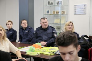 Podsumowanie projektu "Akademia Bezpieczeństwa" w Komendzie Miejskiej Policji w Kielcach / Marzena Mąkosa / Radio Kielce