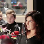 Akcja "Choinka pod choinkę". Trzeci dzień. Spotkanie z dziećmi z Dziecięcej Drużyny Pożarniczej z Woli Morawickiej oraz Pauliną Piecyk - opiekunką drużyny i druhną Wiktorią Rejment / Marzena Mąkosa / Radio Kielce