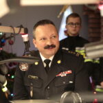 Radio Kielce. "Choinka pod choinkę 2018". Finał trzeciego dnia. St. bryg. Robert Sabat - zastępca komendanta wojewódzkiego PSP w Kielcach / Marzena Mąkosa / Radio Kielce
