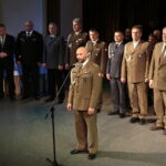 Wigilia służb mundurowych w Wojewódzkim Domu Kultury. Płk. Paweł Chabielski - dowódca CPdMZ / Marzena Mąkosa / Radio Kielce