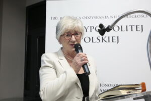 Obchody 37. rocznicy wprowadzenia stanu wojennego. Spotkanie w Przystanku Historia Centrum Edukacyjnym IPN. Na zdjęciu: Natasza Gawlik / Marzena Mąkosa / Radio Kielce