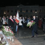 Obchody 37. rocznicy wprowadzenia stanu wojennego. Złożenie kwiatów przed pomnikiem ks. Jerzego Popiełuszki / Marzena Mąkosa / Radio Kielce