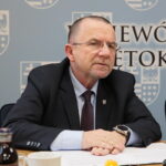 Konferencja w urzędzie marszałkowskim. Marek Bogusławski, członek zarządu województwa / Marzena Mąkosa / Radio Kielce