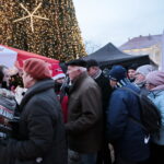 Radio Kielce rozdaje choinki na kieleckim Rynku / Marzena Mąkosa / Radio Kielce