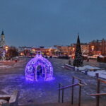 Ostrowiec. Iluminacje świąteczne / Marzena Mąkosa / Radio Kielce