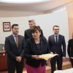 Spotkanie opłatkowe w kieleckim Ratuszu. Danuta Papaj - pełnomocnik prezydenta Kielc / Marzena Mąkosa / Radio Kielce