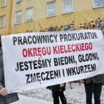 Akcja protestacyjna urzędników prokuratury RP / Marzena Mąkosa / Radio Kielce