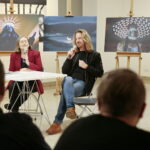 Premiera książki "Vol.1" z fotografiami kielczanina Wiktora Franko. Na zdjęciu: Stanisława Zacharko - Łagowska i Wiktor Franko / Marzena Mąkosa / Radio Kielce