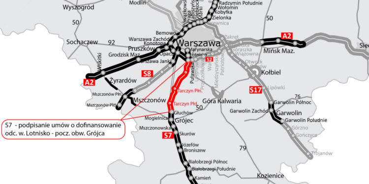Odcinek drogi S7 Grójec - Warszawa / GDDKiA