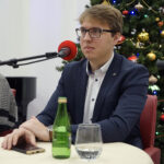 Studio Polityczne Radia Kielce. Na zdjęciu Piotr Kopacz, Nowoczesna / Robert Felczak / Radio Kielce