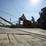 01.08.2017 Opatowiec. Prom na Wiśle. / Włodzimierz Batóg / Radio Kielce