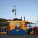 09.08.2017 Nowy Korczyn. Wisła. Prom. / Włodzimierz Batóg / Radio Kielce