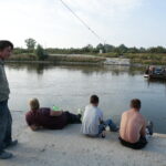 09.08.2017 Nowy Korczyn. Wisła. Prom. / Włodzimierz Batóg / Radio Kielce