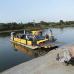 09.08.2017 Nowy Korczyn. Wisła. Prom. / Włodzimierz Batóg / Radio Kielce