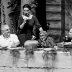 Wieczór z muzyką ludową w Kieleckim Centrum Kultury. Na zdjeciu od lewej: Jerzy Szczepanek, Magdalena Sitek, Bronisław Opałko i Sebastian Przybyłowicz / Radio Kielce / Radio Kielce