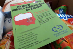 Zbiórka żywności w ramach ogólnopolskiej akcji „Rodacy bohaterom” / Emilia Sitarska / Radio Kielce