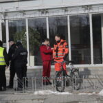 Kielce. Ewakuacja Urzędu Marszałkowskiego Województwa Świętokrzyskiego / Marzena Mąkosa / Radio Kielce