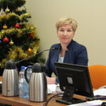 IV sesja rady miejskiej w Busku-Zdroju. Na zdjęciu wiceprzewodnicząca Lucyna Wojnowska / Marta Gajda / Radio Kielce