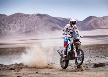 Maciej Giemza podczas rajdu Dakar / Orlen Team