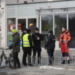 Kielce. Ewakuacja Urzędu Marszałkowskiego Województwa Świętokrzyskiego / Marzena Mąkosa / Radio Kielce