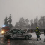 Wypadek w Mniowie kolo Kielc. Ruch odbywa się wahadłowo / czytelnik / Radio Kielce