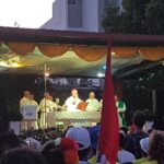 Kielczanie z biskupem Janem Piotrowskim w stolicy Panamy / Ksiądz Łukasz Zygmunt, ksiądz Michał Haśnik, Aleksandra Kujszczyk