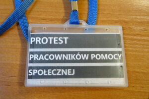 Protest pracowników pomocy społecznej, „Czarny tydzień” / Anna Głąb / Radio Kielce