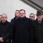 Szydłowiec. Centralne Obchody 156 Rocznicy Wybuchu Powstania Styczniowego. W środku: Jan Józef Kasprzyk - szef Urzędu do Spraw Kombatantów i Osób Represjonowanych / Anna Głąb / Radio Kielce