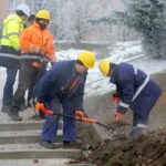 Ulica bpa Jaworskiego. Awaria sieci ciepłowniczej / Kamil Król / Radio Kielce