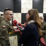 Kielce. Podsumowanie akcji "Choinka pod choinkę". Ppłk Marcin Matczak - szef Wydziału Szkolenia CPdMZ w Kielcach / Karol Żak / Radio Kielce