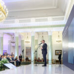 Spotkanie prezydenta RP Andrzeja Dudy z dziennikarzami mediów lokalnych i regionalnych na temat upowszechniania wiedzy o systemie nieodpłatnej pomocy prawnej / Krzysztof Sitkowski / KPRP