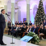 Spotkanie prezydenta RP Andrzeja Dudy z dziennikarzami mediów lokalnych i regionalnych na temat upowszechniania wiedzy o systemie nieodpłatnej pomocy prawnej / Krzysztof Sitkowski / KPRP