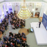 Spotkanie prezydenta RP Andrzeja Dudy z dziennikarzami mediów lokalnych i regionalnych na temat upowszechniania wiedzy o systemie nieodpłatnej pomocy prawnej / Krzysztof Sitkowski / KPRP