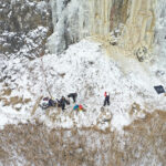 Kielce. Lodospad / Jarosław Kubalski / Radio Kielce