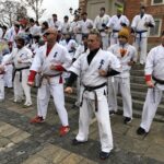 Noworoczny trening klubu karate / Grażyna Szlęzak-Wójcik / Radio Kielce