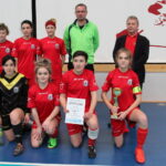 V Halowy Turniej Piłki Nożnej Kobiet. Zespół Victorii Pińczów uplasował się na trzecim miejscu / Marta Gajda / Radio Kielce