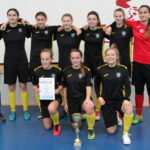 V Halowy Turniej Piłki Nożnej Kobiet. Zwycięska ekipa KSP Kielce / Marta Gajda / Radio Kielce
