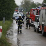 16.05.2018 Wólka Plebańska. Wykoleiła się cysterna kolejowa gazem propan - butan po zderzeniu z ciężarówką / Jarosław Kubalski / Radio Kielce