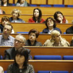 03.01.2019 Kielce. Spotkanie nauczycieli z Świętokrzyskim Kuratorem Oświaty Kazimierzem Mądzikiem w sali konferencyjnej UW / Jarosław Kubalski / Radio Kielce