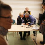 07.01.2019 Kielce. Wiesław Myśliwski spotkał się z czytelnikami w Wojewódzkiej Bibliotece Publicznej w ramach promocji swojej nowej książki "Ucho Igielne" / Jarosław Kubalski / Radio Kielce