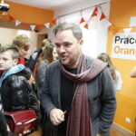 08.01.2019 Zajączków. Pisarz dla dzieci Grzegorzem Kasdepke podczas spotkania w bibliotece / Jarosław Kubalski / Radio Kielce